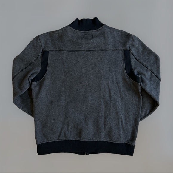 Rock & Republic dark gray long sleeve zip up sweatshirt size XL - Picture 1 of 4